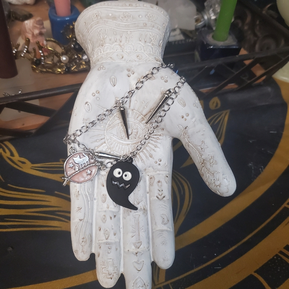 Handmade Gothic Double Layer Charm Bracelet